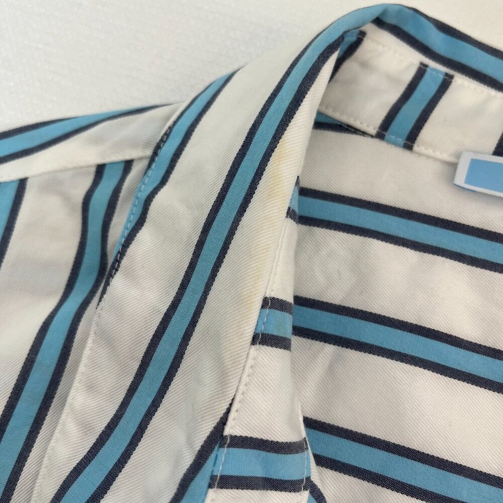 Draper James Blue and White Striped Midi Shirt Dress - Picture 6 of 16